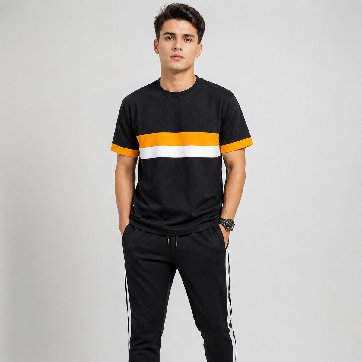 Cotton Jersey Tracksuit For Men